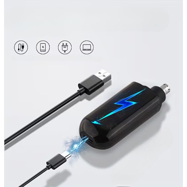Прозрачный триммер для носа TX05 USB аккумуляторный триммер для удаления волос в носу и ушах, портативный мужской груминг-триммер