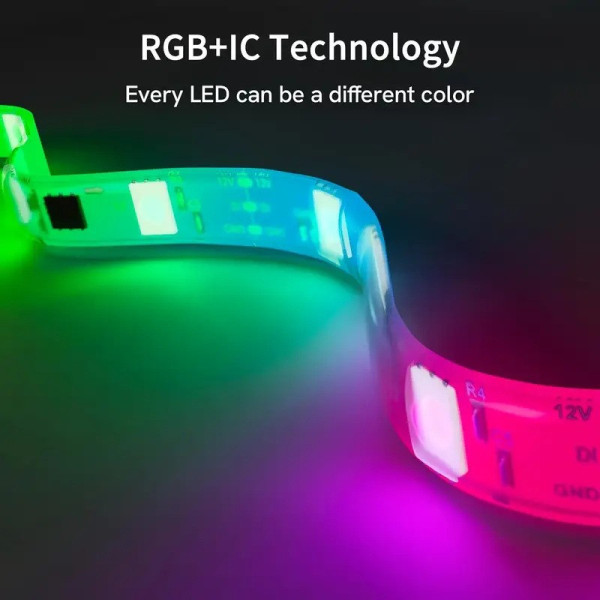 Умная LED подсветка для телевизора RGBIC 4.2 м, смарт подсветка TV, светодиодная лента для ТВ с синхронизацией экрана