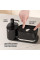 Дозатор для моющего средства Dish Soap Dispenser черный, кухонный диспенсер для жидкого мыла с подставкой для губки