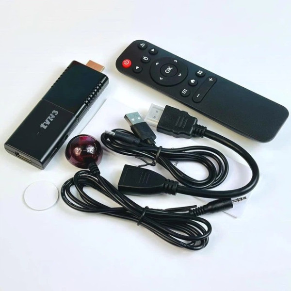 Смарт ТВ приставка Android TV Stick R3 4K Ultra Android 14, медиаплеер TV HDMI 2GB 16GB WiFi 6