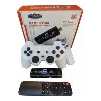 Игровая приставка Game Stick X3 Plus 8K, ретро консоль 3D Game Stick HDMI с беспроводным джойстиком и пультом