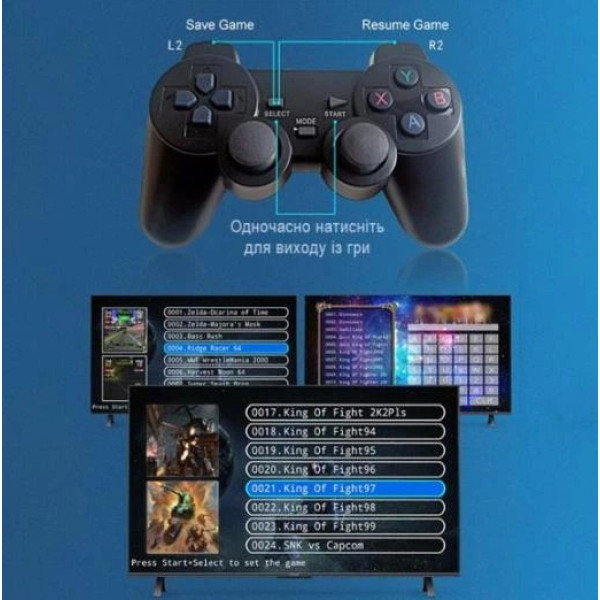 Игровая приставка X9 8K 64GB 30000 игр Android TV Game Stick, ретро консоль HDMI с 2 беспроводными джойстиками