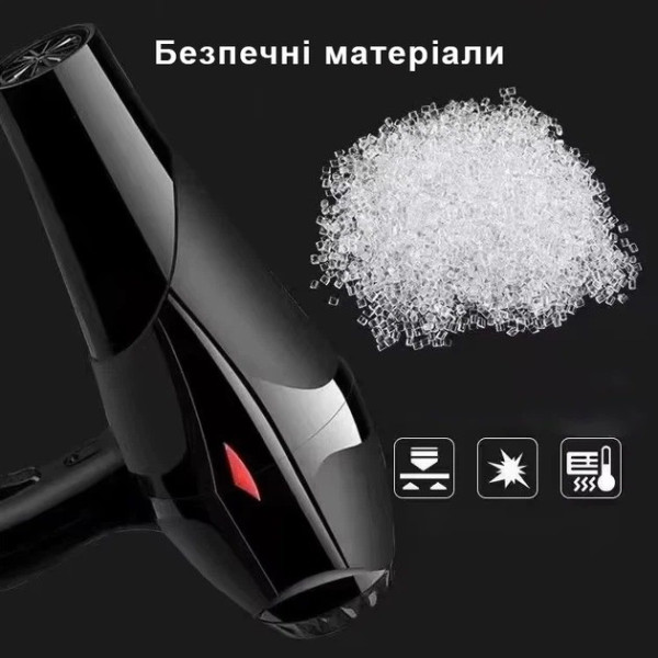 Фен для волос SOKANY HS-3890 2300Вт с ионизацией, профессиональный фен с диффузором и концентратором складная ручка