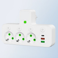 Электрический удлинитель AND 5378 с 3 розетками и USB, для бытовых приборов и гаджетов
