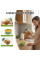 Контейнер для салата Salad Pad AND1662, портативный салатник с боковым отверстием, 300 мл, встроенная миска для заправки