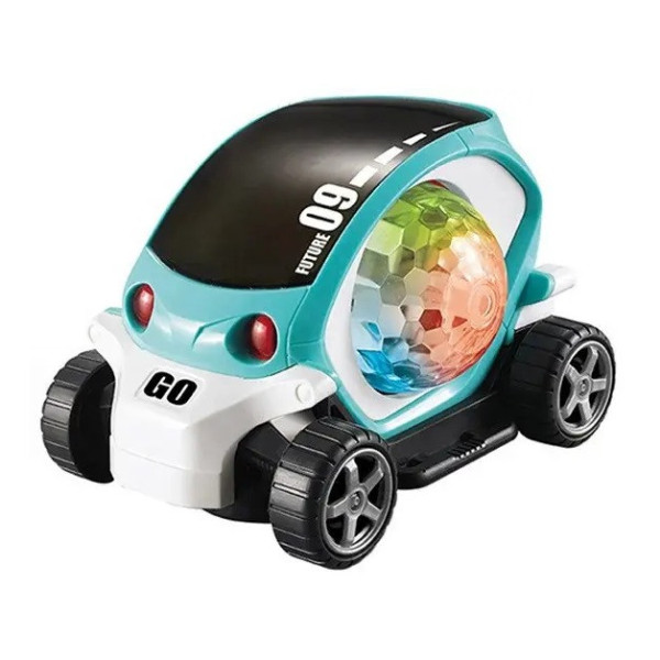 Детская машинка Toy AND CX-865 с LED подсветкой и вращением прозрачный корпус интерактивная
