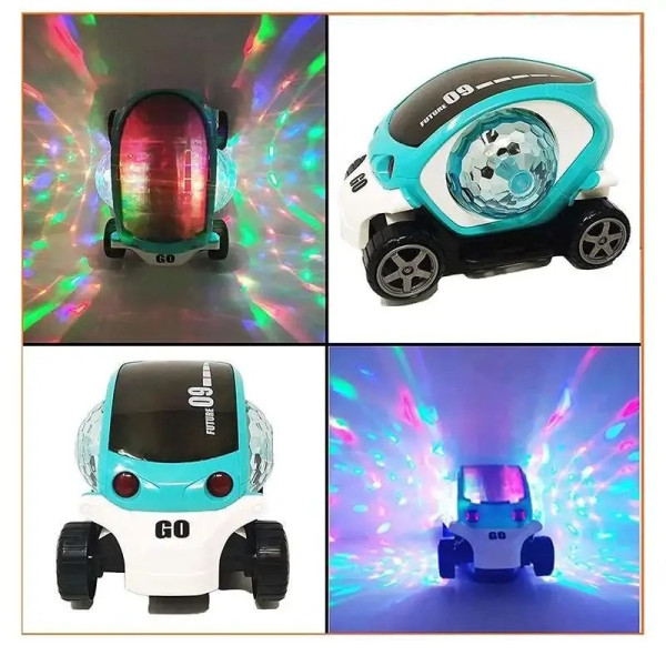 Детская машинка Toy AND CX-865 с LED подсветкой и вращением прозрачный корпус интерактивная
