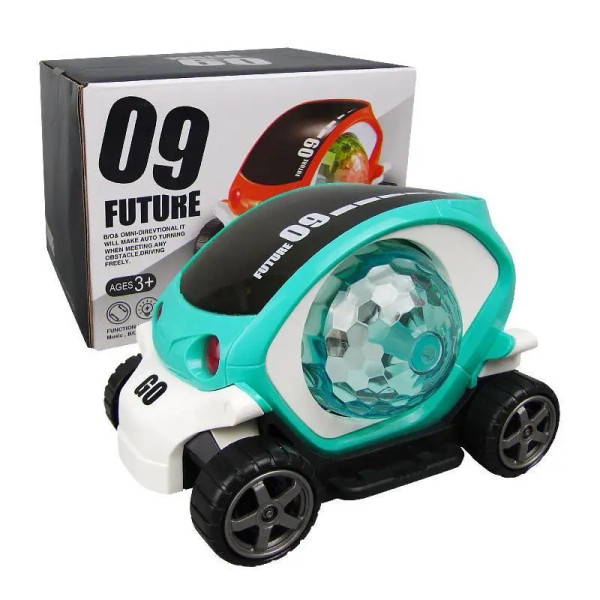 Детская машинка Toy AND CX-865 с LED подсветкой и вращением прозрачный корпус интерактивная