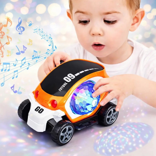 Детская машинка Toy AND CX-865 с LED подсветкой и вращением прозрачный корпус интерактивная