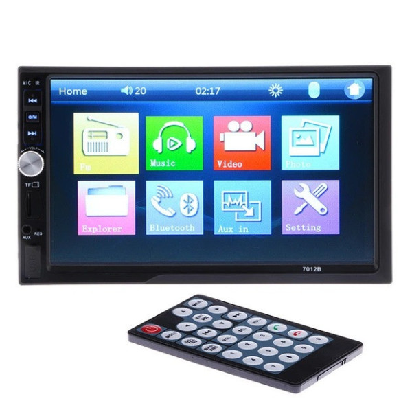 Автомагнитола 2DIN 7" CAR MP5 PLAYER 7012B, мультимедийная магнитола с сенсорным экраном, Bluetooth, USB, AUX, FM, видеоплеер