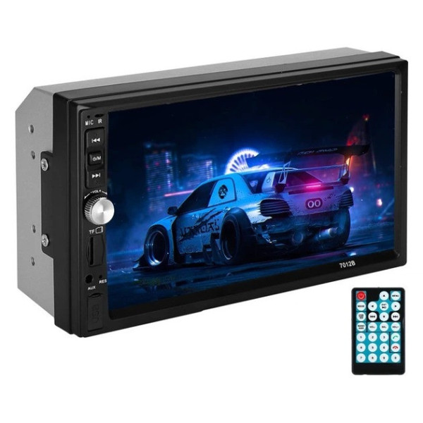 Автомагнитола 2DIN 7" CAR MP5 PLAYER 7012B, мультимедийная магнитола с сенсорным экраном, Bluetooth, USB, AUX, FM, видеоплеер