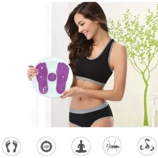 Диск здоровья Waisttwisting, фитнес твистер с эспандерами, балансирующая платформа для талии, домашний тренажер, вращающийся круг