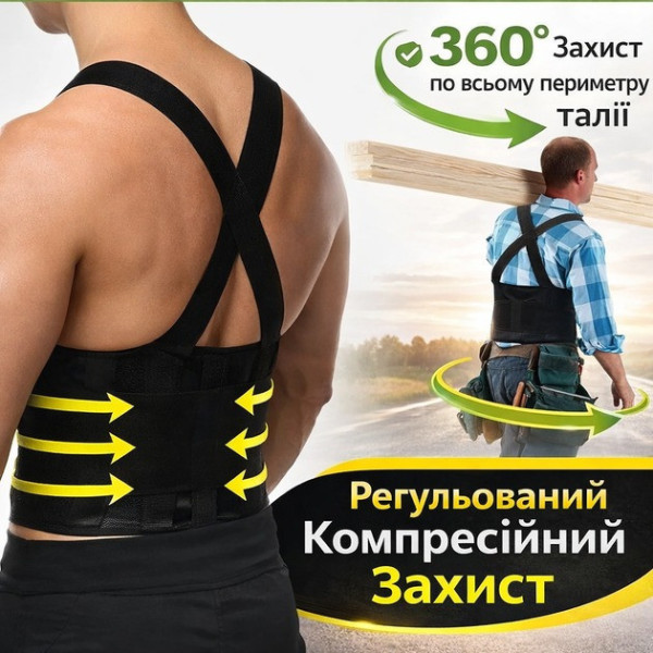 Пояс для спины Belt XL-1619, корректор осанки, ортопедический корсет, поддерживающий бандаж для поясницы, ремень для позвоночника