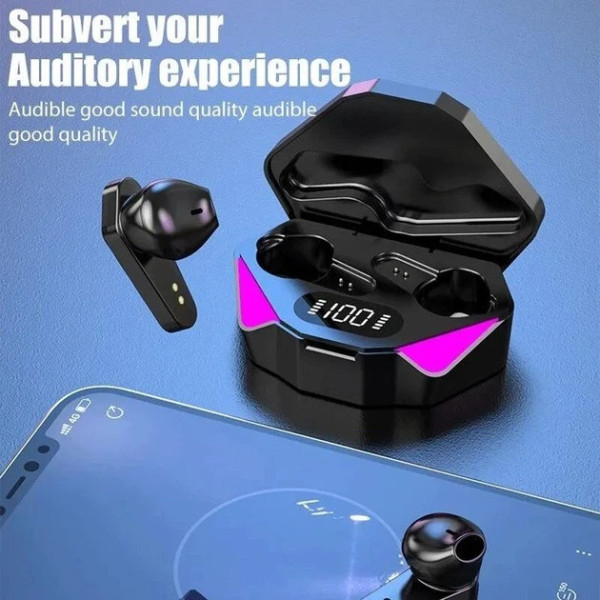 Беспроводные наушники X15 AND HA-137, TWS гарнитура Bluetooth 5.0, сенсорные стерео наушники с кейсом павербанком