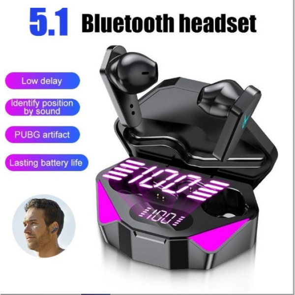 Беспроводные наушники X15 AND HA-137, TWS гарнитура Bluetooth 5.0, сенсорные стерео наушники с кейсом павербанком