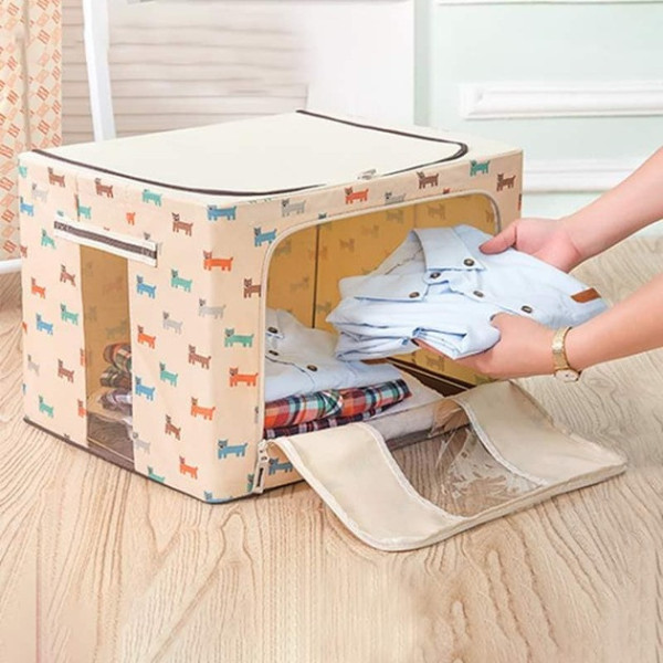 Чехол для вещей Storage box AND XL-1592, органайзер для постельного белья 66 л, контейнер для одежды, короб для хранения вещей