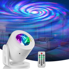 Проектор звездного неба AND LY-1069 Feliigo, ночник проектор галактики с Bluetooth колонкой, светильник с северным сиянием