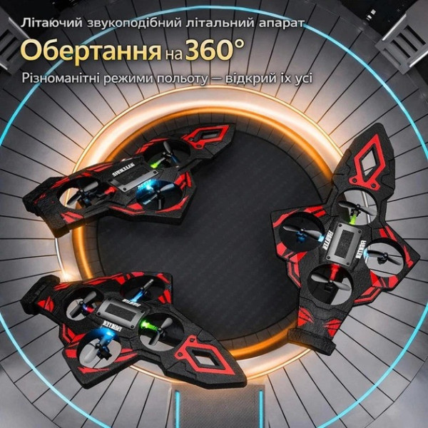 Дрон на радиоуправлении, квадрокоптер самолет игрушка, RC дрон с подсветкой, трюковой дрон с вращением 360° L29