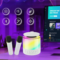 Портативная Bluetooth колонка, беспроводная акустика с микрофоном, колонка для караоке, мини колонка с подсветкой RGB, speaker K19
