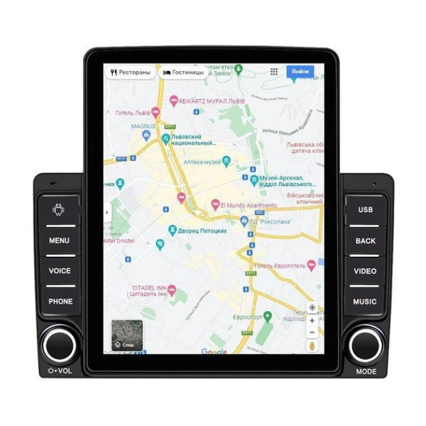 Автомагнитола 2DIN Android с экраном 9.5, магнитола с CarPlay Android Auto GPS WiFi Bluetooth, мультимедийный центр 9582A