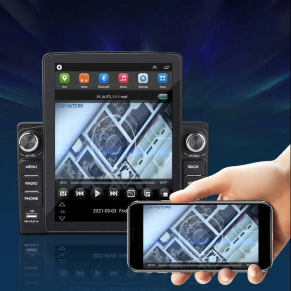 Автомагнитола 2DIN Android с экраном 9.5, магнитола с CarPlay Android Auto GPS WiFi Bluetooth, мультимедийный центр 9582A