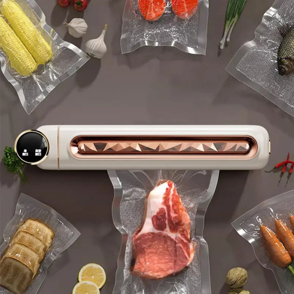 Вакуумный упаковщик LC-802, вакууматор для продуктов Vacuum Sealer, кухонный аппарат для вакуумной упаковки