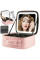 Дорожная косметичка  бьюти кейс Make Up с LED зеркалом, тканевая косметичка чемоданчик с подсветкой, органайзер для косметики