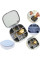 Шкатулка-органайзер для украшений с зеркалом 10×10×3 см, дорожная мини-шкатулка для бижутерии, компактный органайзер для колец