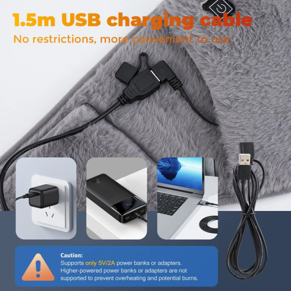 Грелка для талии и рук Warm Stomach USB, электрический нагревательный пояс с графеновым подогревом 3 режима температуры, пояс-грел