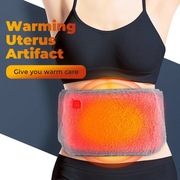 Грелка для талии и рук Warm Stomach USB, электрический нагревательный пояс с графеновым подогревом 3 режима температуры, пояс-грел