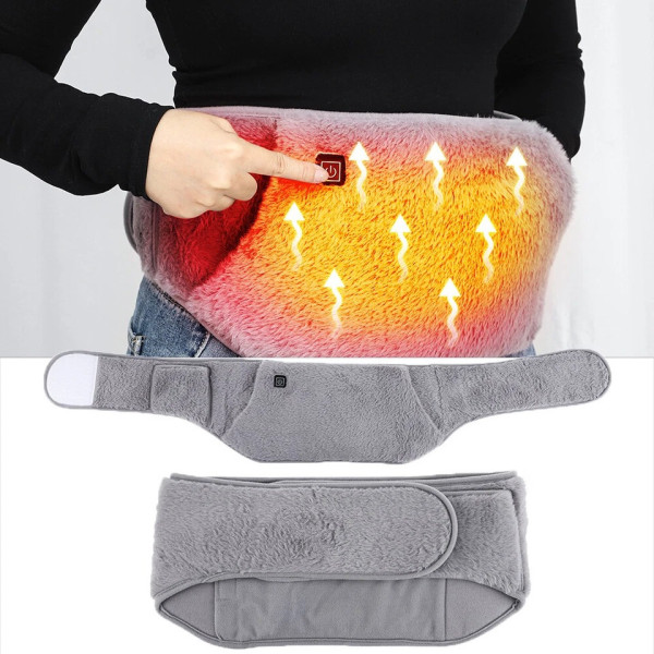 Грелка для талии и рук Warm Stomach USB, электрический нагревательный пояс с графеновым подогревом 3 режима температуры, пояс-грел