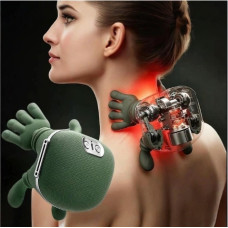 Электрический массажер для шеи и плеч Shoulders & Neck, беспроводной шиацу массажер с инфракрасным прогревом, массажер для спины