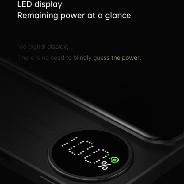 Повербанк PowerBank Q9 5000 mAh, беспроводной power bank с дисплеем, внешний аккумулятор с быстрой зарядкой Type-C