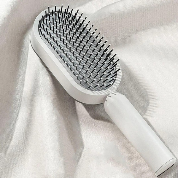 Массажная 3D щетка для волос Central Hollow Cushion Comb, расческа с кнопкой очищения, щетка для массажа кожи головы