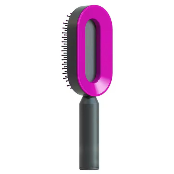 Массажная 3D щетка для волос Central Hollow Cushion Comb, расческа с кнопкой очищения, щетка для массажа кожи головы