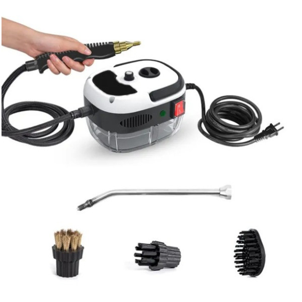 Пароочиститель Steam Cleaner 2500 Вт, универсальный парогенератор, ручной пароочиститель отпариватель с насадками, портативный пар