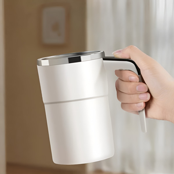Кружка с автоперемешиванием, автоматическая магнитная чашка, self stirring mug USB, термокружка для кофе и напитков 380 мл