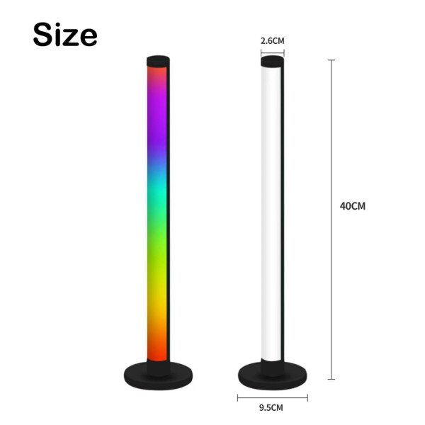 Торшер LED напольный RGB с пультом, светильник интерьерный цветной, лампа декоративная напольная, подсветка для комнаты KBB-3A 2шт