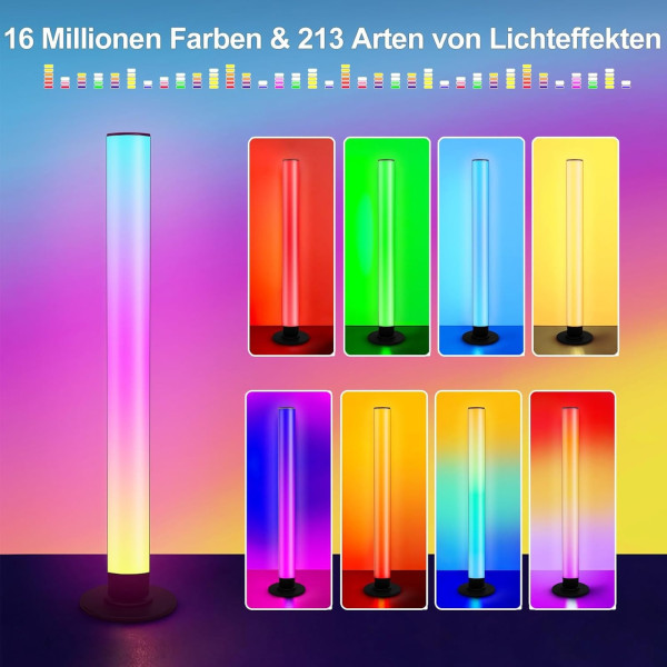 Торшер LED напольный RGB с пультом, светильник интерьерный цветной, лампа декоративная напольная, подсветка для комнаты KBB-3A 2шт