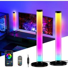 Торшер LED напольный RGB с пультом, светильник интерьерный цветной, лампа декоративная напольная, подсветка для комнаты KBB-3A 2шт