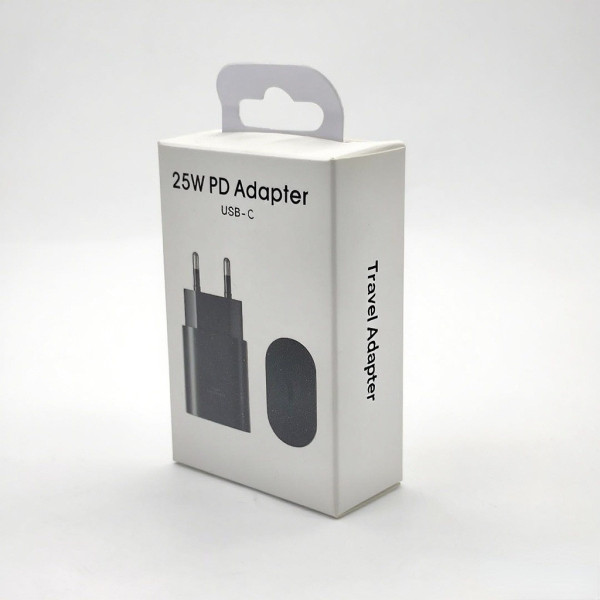 Зарядное устройство USB-C 25W PD 2в1 с кабелем Type-C to Type-C, адаптер быстрой зарядки, блок питания PD 3.0 Fast Charge