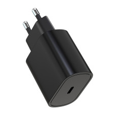 Зарядное устройство USB-C 25W PD, сетевой адаптер Type-C, блок быстрой зарядки для смартфона и планшета PD Adapter 9173 черный