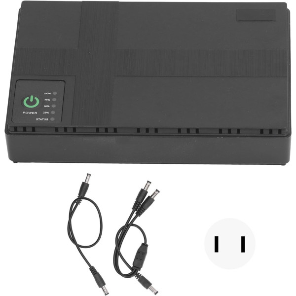 Источник бесперебойного питания UPS 10400 mAh 36W для роутера и сетевого оборудования, черный