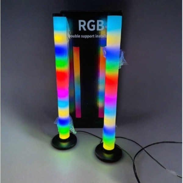 Лампа-торшер KBB-3A LED RGB 2 шт, настольный вертикальный торшер, напольная LED лампа с пультом, RGB торшер для комнаты