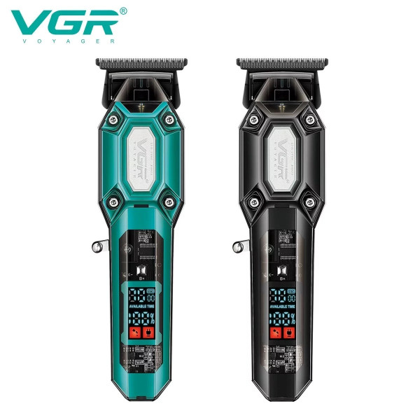 Машинка для стрижки VGR V-900, аккумуляторная машинка для волос с керамическими лезвиями, профессиональный триммер для стрижки с U