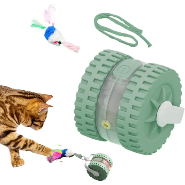 Интерактивная игрушка для котов с лазером и автокаткой Interactive Pet Ball, USB, с датчиками движения, автоматическая игрушка для
