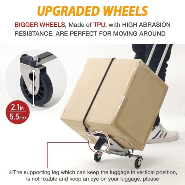 Сложная тележка для покупок Folding Hand Cart до 25 кг, портативная багажная тележка, ручна тележка