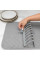 Сушилка для посуды с ковриком Dish Drain Rack подставка для тарелок и чашек с микрофибровым ковриком, компактная кухонная сушилка