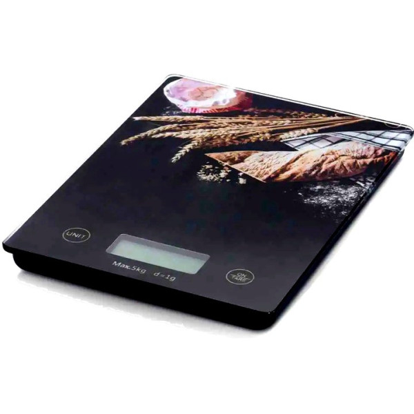Кухонные весы Domotec MS-10004 до 5 кг, электронные кухонные весы с стеклянной платформой и сенсорным управлением, цифровые весы