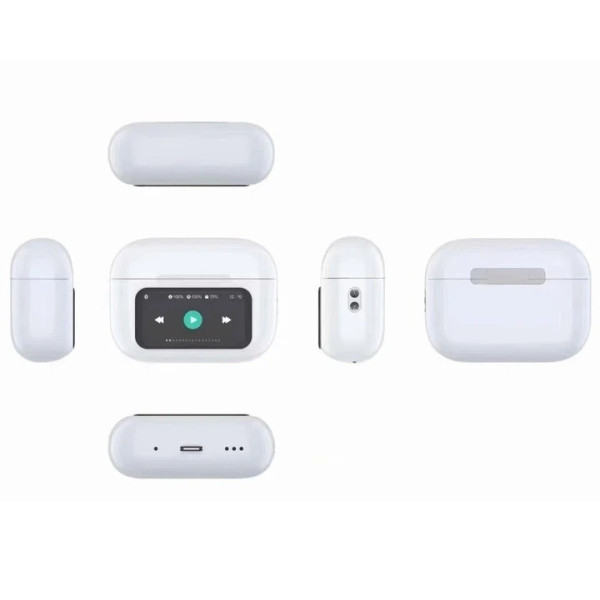 Беспроводные наушники ANC ENC с сенсорным кейсом и цветным дисплеем, TWS Bluetooth наушники с шумоподавлением, игровые стерео